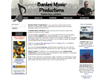 Tablet Screenshot of bardenmusic.com
